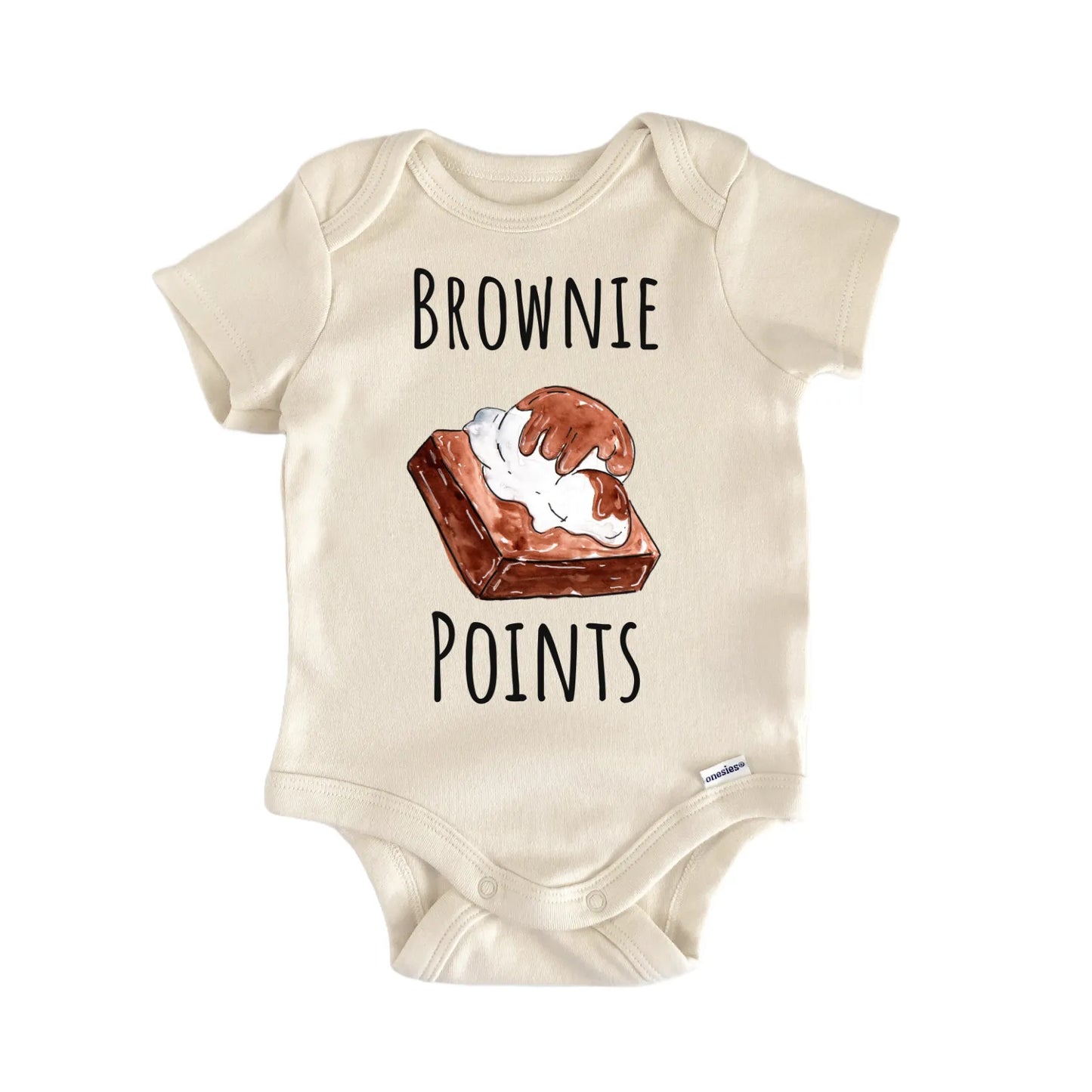 Brownie Ice Cream Bakery Baby Gift Baby Bodysuit