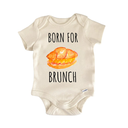 Brunch Croissant Eggs Breakfast Baby Gift Baby Bodysuit