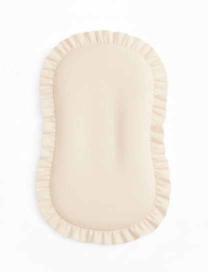 Cream Ruffle Baby Lounger Cover