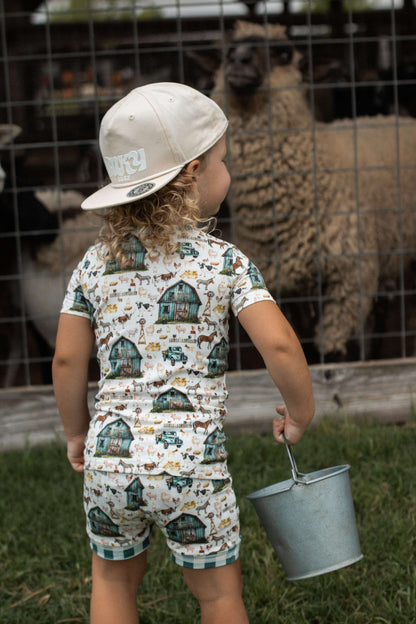 BBB Farm Ribbed Bamboo Short Set