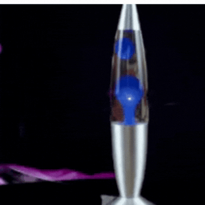 COOL RED Metal Bottom Wax Volcano Lava Lamp