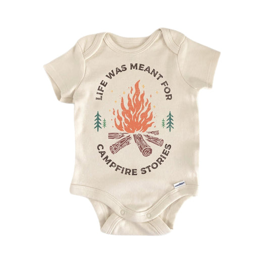 Campfire Camping Camp Newborn Baby Onesie® Onesie®