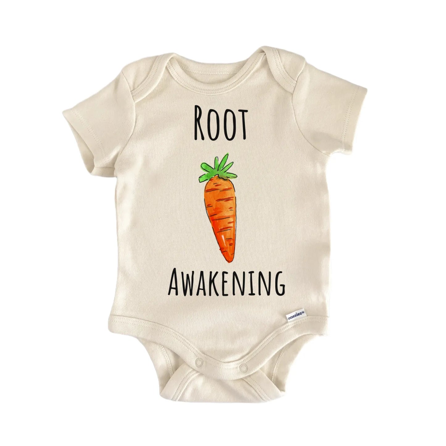 Carrot Vegetable Vegan Root Newborn Gift Baby Bodysuit