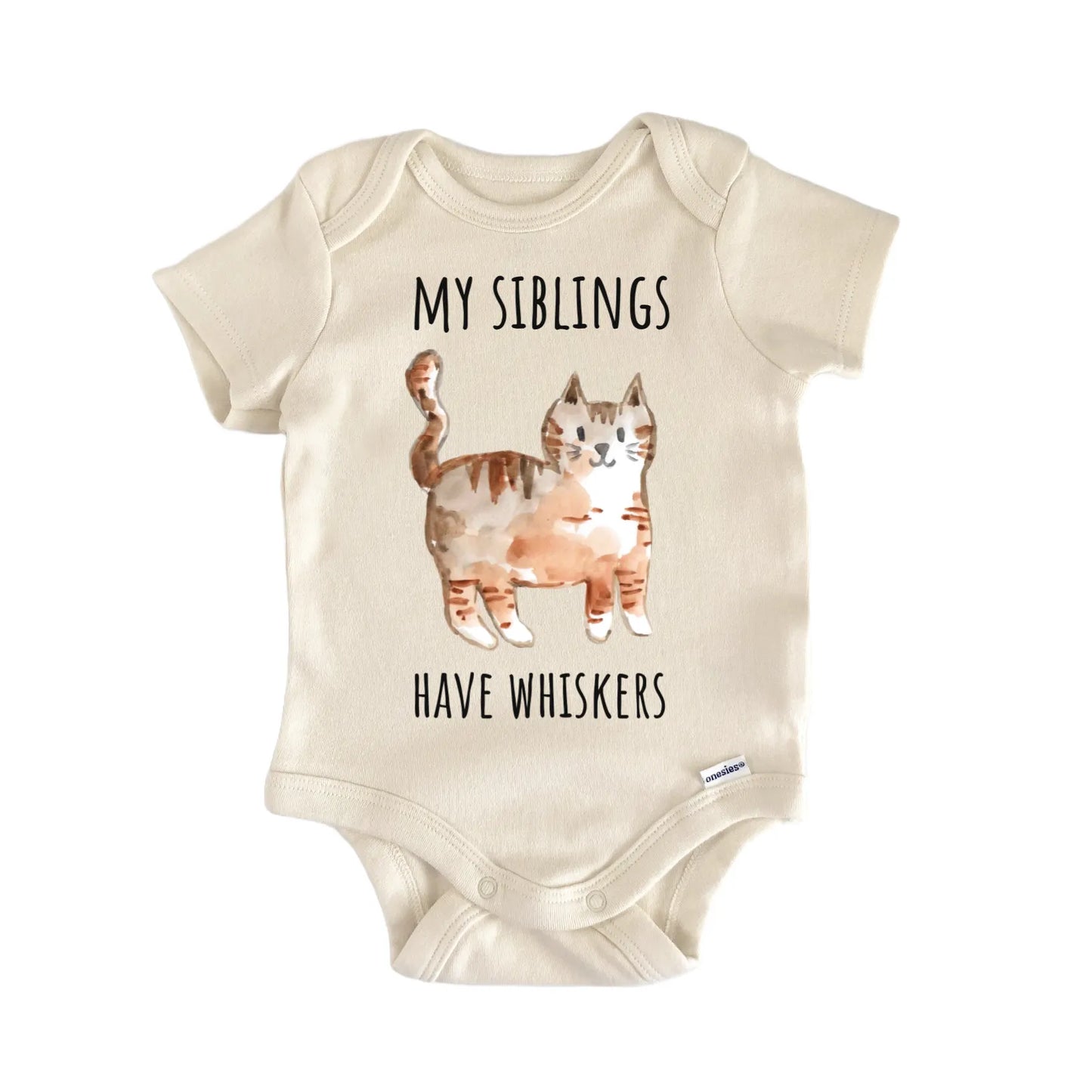 Cat Siblings Whiskers Feline Infant Gift Baby Bodysuit