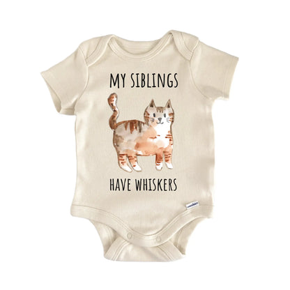 Cat Siblings Whiskers Feline Infant Gift Baby Bodysuit