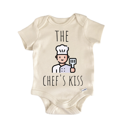 Chef Cooking Kiss Newborn Baby Onesie® Onesie®