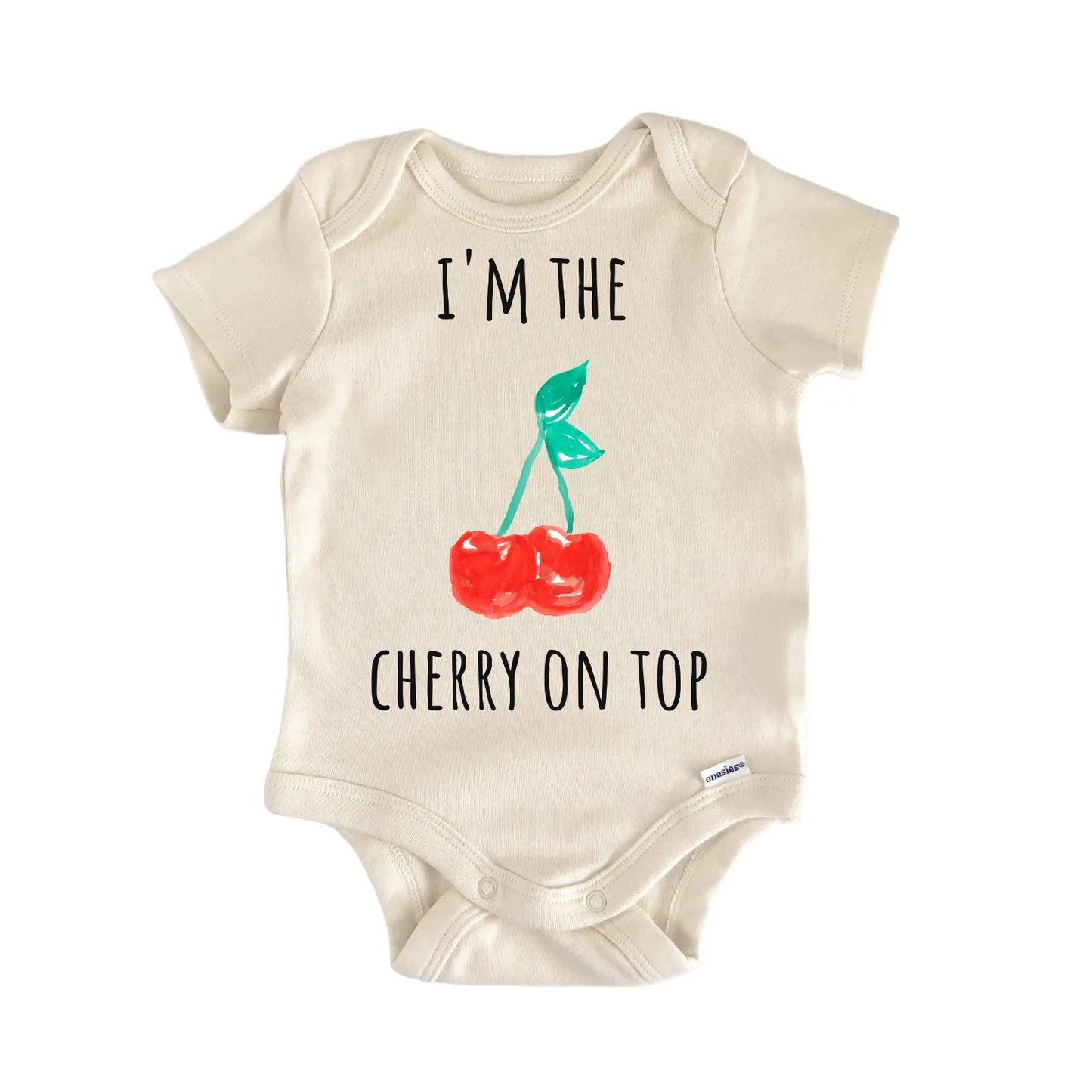 Cherry On Top Fruit Cherries Infant Gift Baby Bodysuit