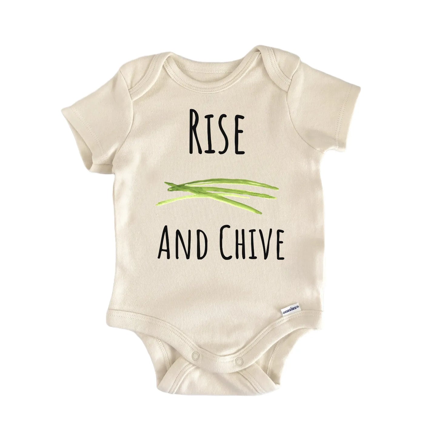 Chive Plant Garden Herb Spice Cooking Infant Gift Baby Bodysuit