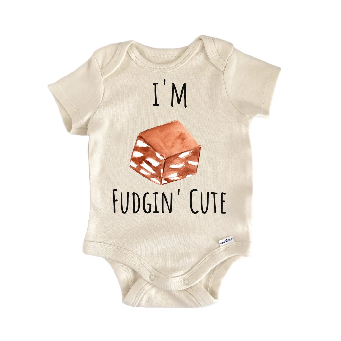 Chocolate Fudge Cocoa Sweets Foodie Baby Gift Baby Bodysuit
