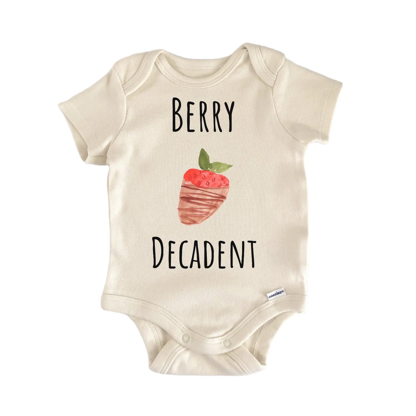 Chocolate Strawberry Dipped Fruit Infant Gift Baby Bodysuit