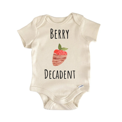 Chocolate Strawberry Dipped Fruit Infant Gift Baby Bodysuit