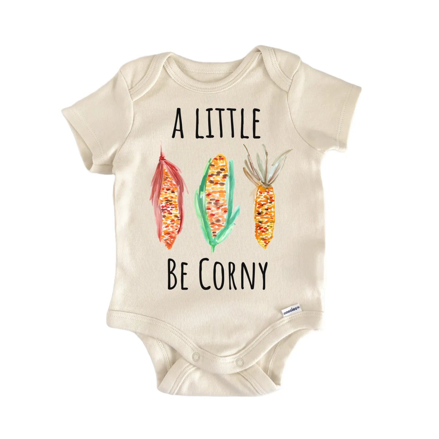 Corny Corn Husk Shuck Fall Maize Infant Gift Baby Bodysuit