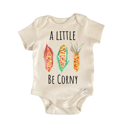 Corny Corn Husk Shuck Fall Maize Infant Gift Baby Bodysuit