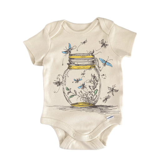 Cottagecore Fireflies Newborn Baby Onesie® Onesie®