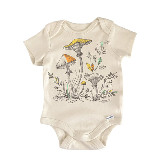 Cottagecore Mushroom Newborn Baby Onesie® Onesie®