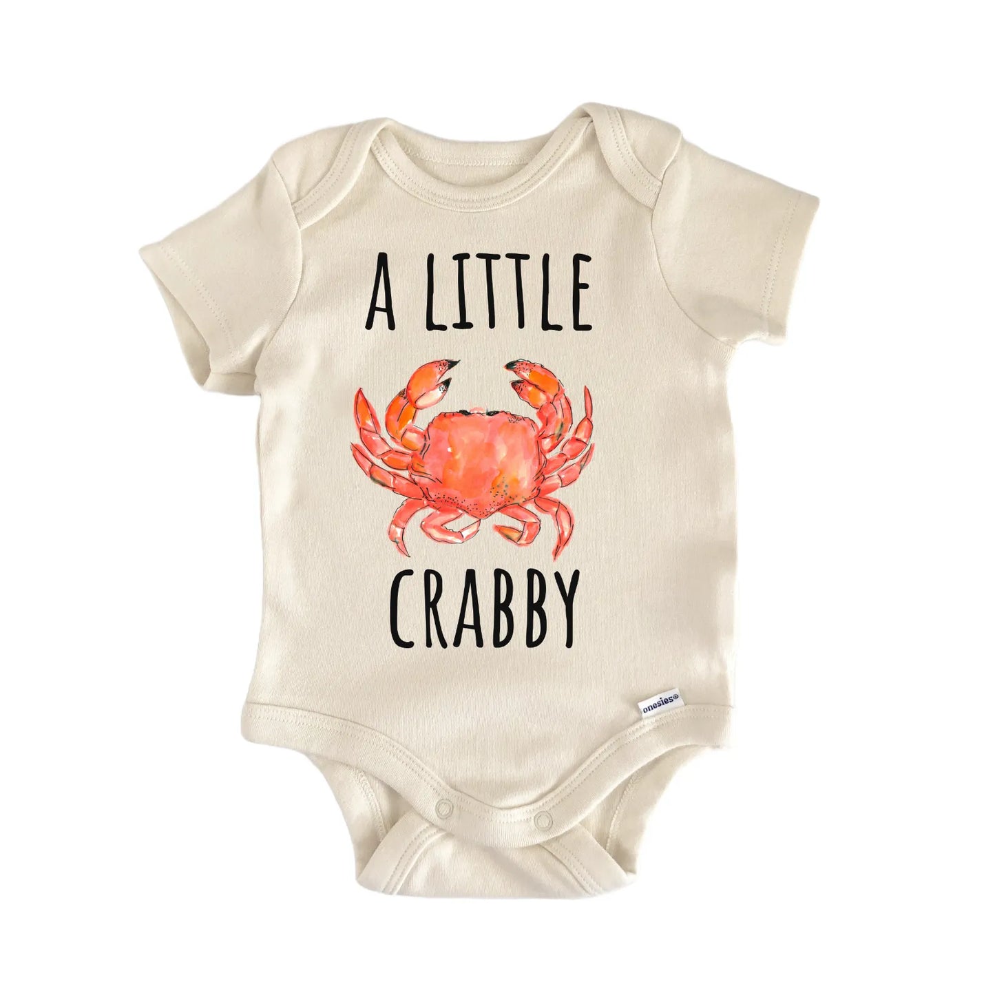 Crab Seafood Foodie Crabby Newborn Gift Baby Bodysuit