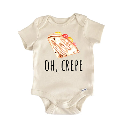 Crepe Breakfast Pastry Foodie Brunch Infant Gift Baby Bodysuit