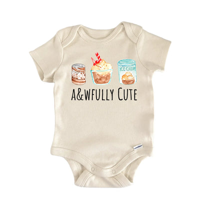 Cute Root Beer Float Ice Cream Sundae Baby Gift Baby Bodysuit