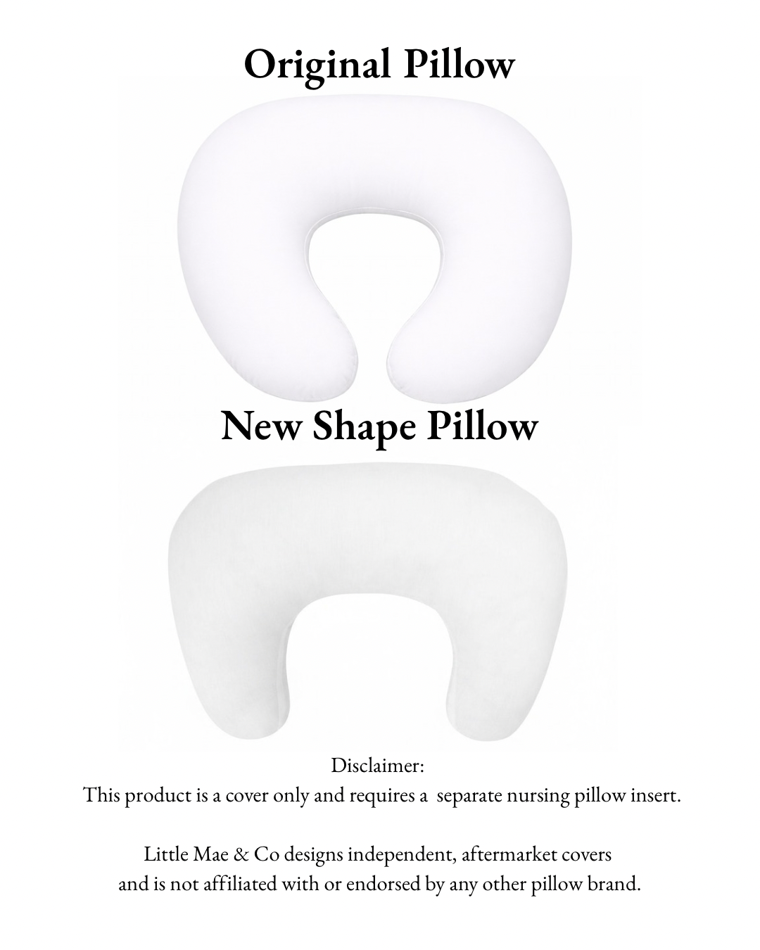 Blue White Gingham Ruffle Nursing Pillow Cover