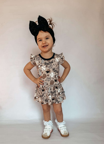 Game Day Bamboo Skirted Romper (FINAL SALE)