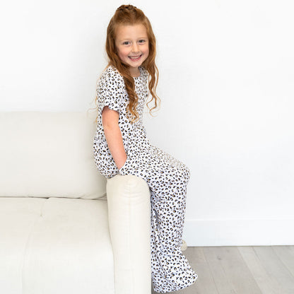 Allie Leopard Bamboo Leggy Romper