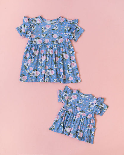 Lillian Floral Bamboo Peplum Top