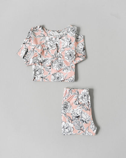 Allie Floral Bamboo 2-Piece Long Sleeve Set