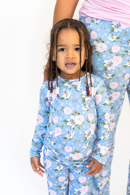Lillian Floral Bamboo 2-Piece Long Sleeve Set