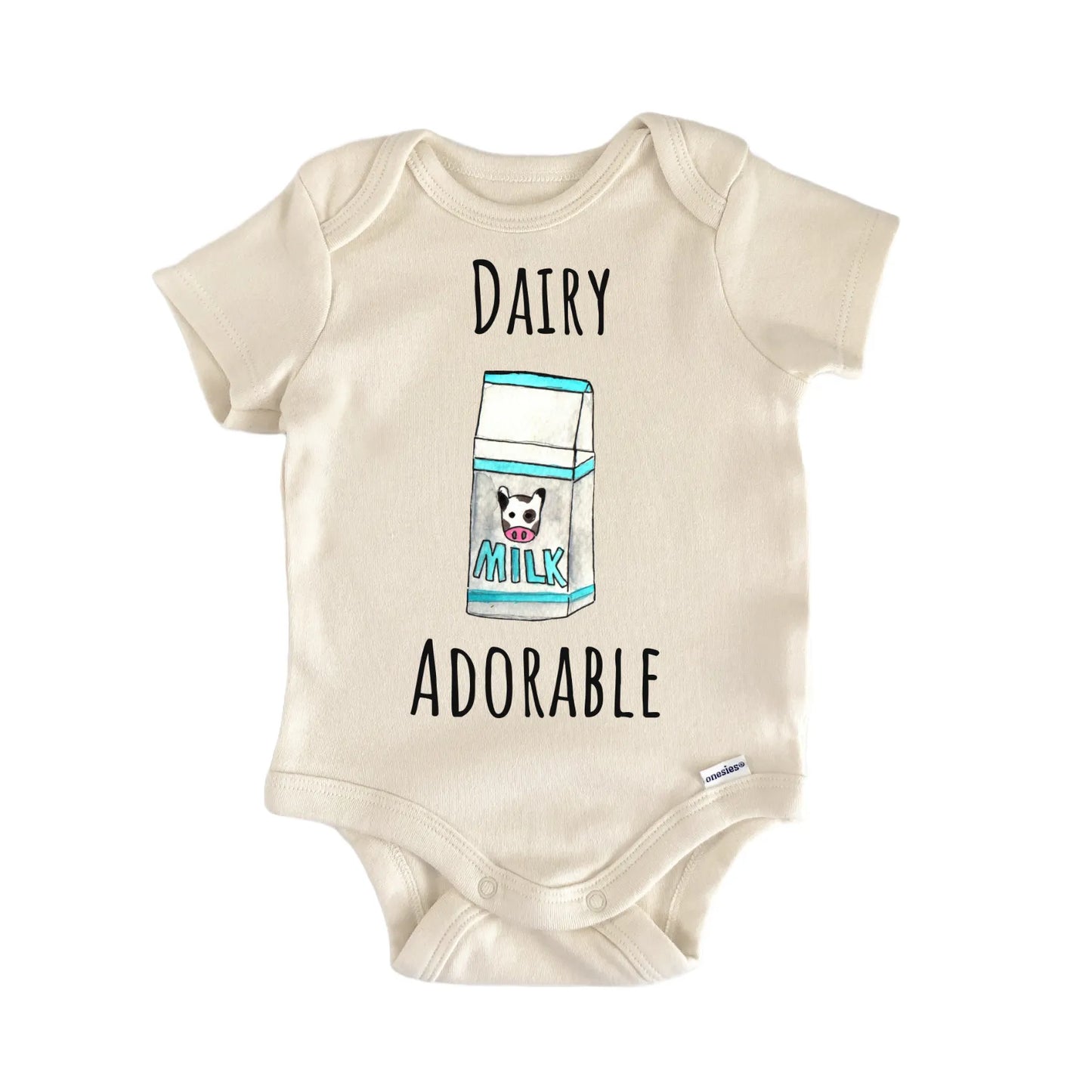 Dairy Adorable Cow Milk Farm Infant Gift Baby Bodysuit