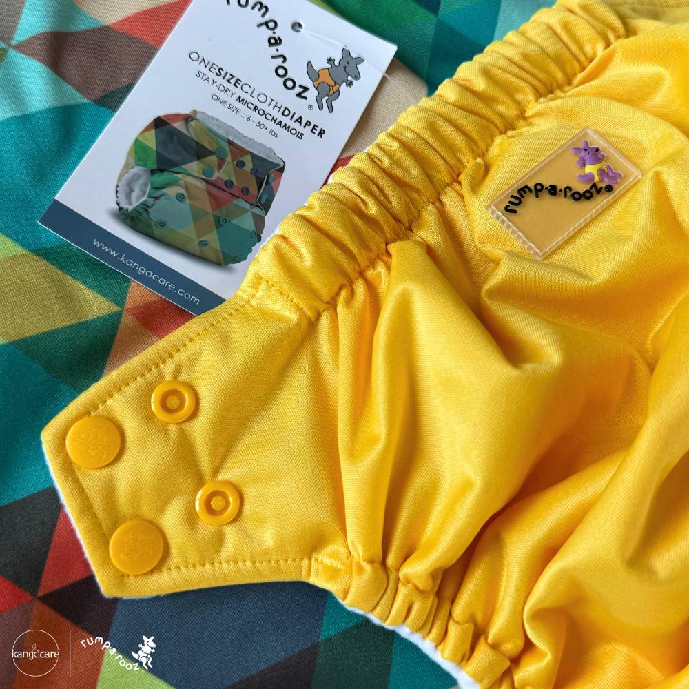 Rumparooz Stay Dry G3 One Size Pocket Cloth Diaper - Dandelion Yellow