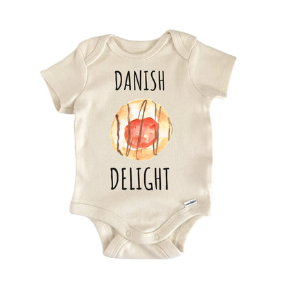 Danish Roll Pastry Bakery Fruit Jam Infant Gift Baby Bodysuit