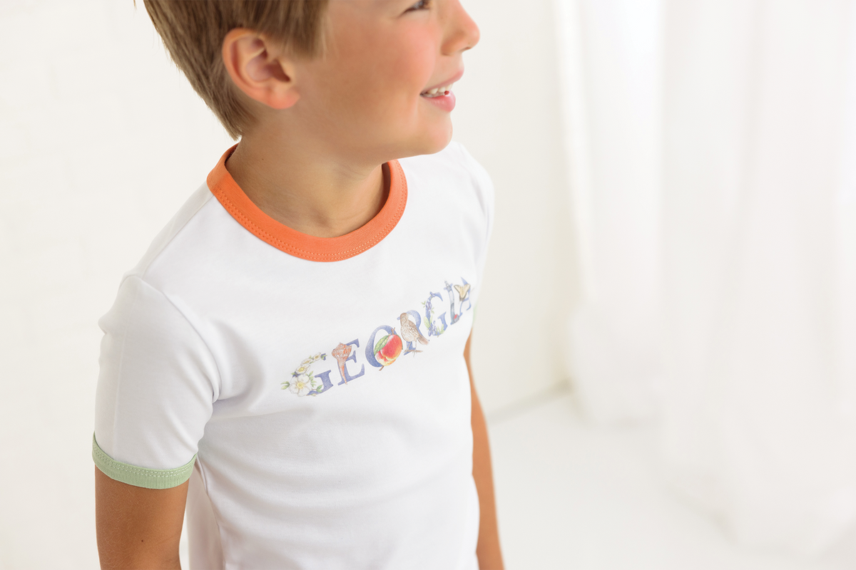 Peachy Georgia Organic Cotton Tee