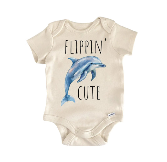 Dolphin Flippin Newborn Baby Onesie® Onesie®