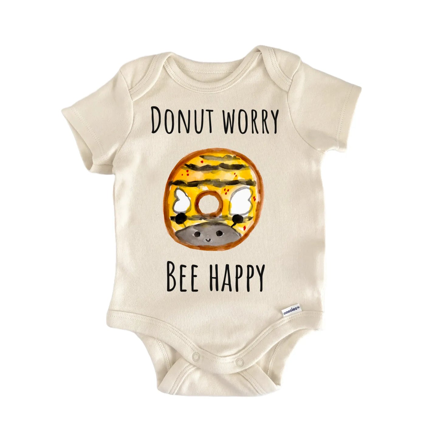 Donut Worry Bee Happy Baby Gift Baby Bodysuit