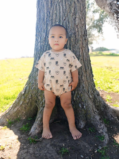 2T Stay Rowdy Oversized Bamboo Romper (FINAL SALE)