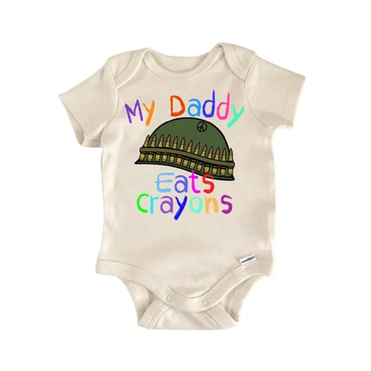 Eat Crayons Military Newborn Baby Onesie® Onesie®