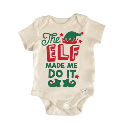 Elf Made Me Christmas Newborn Baby Onesie® Onesie®