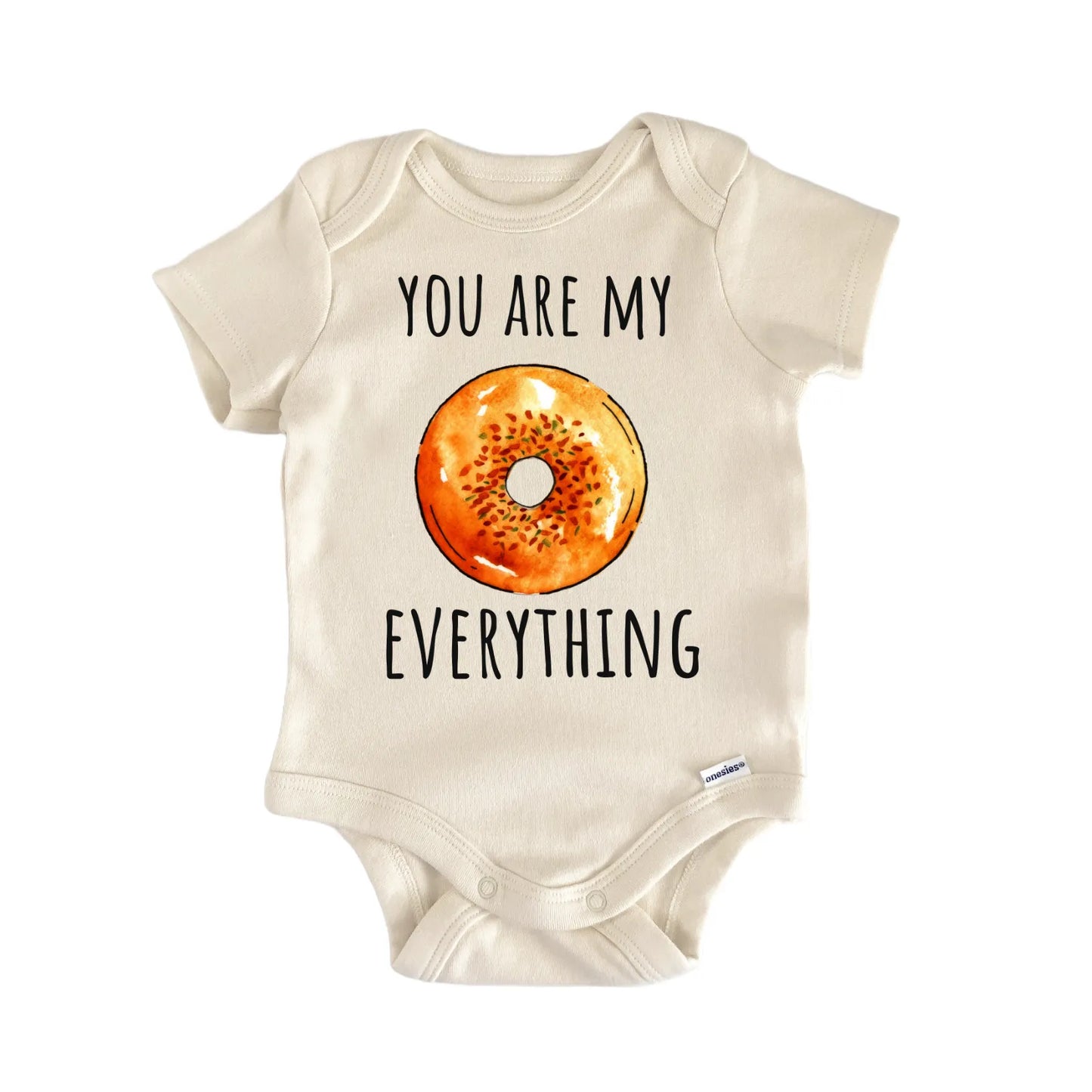Everything Bagel Bakery Breakfast Brunch Baby Gift Baby Bodysuit