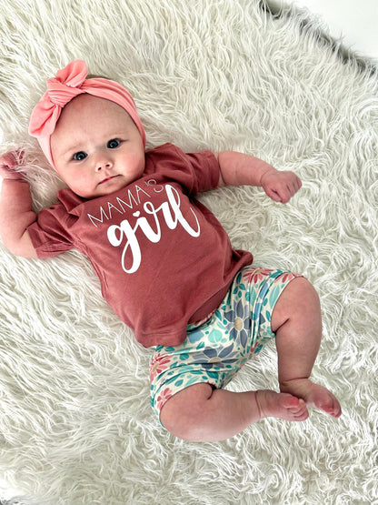 Retro Spring Floral Baby+Toddler Shorties