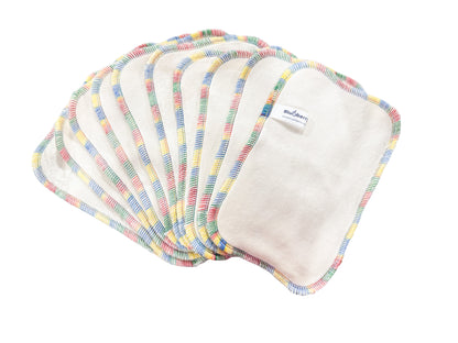 Organic Bamboo Velour Wipes - 10-pack