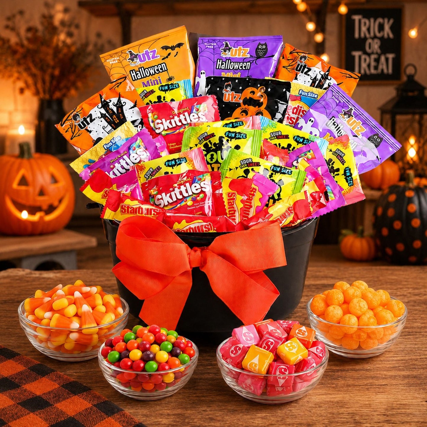 Witch's Cauldron of Treats Gift Basket