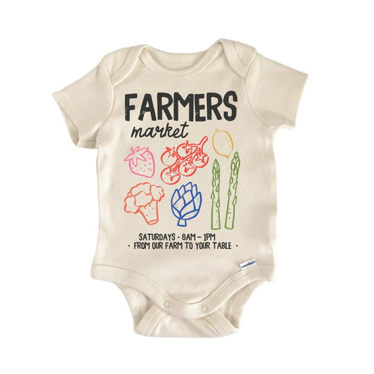 Farmers Market Vegetable Newborn Baby Onesie® Onesie®