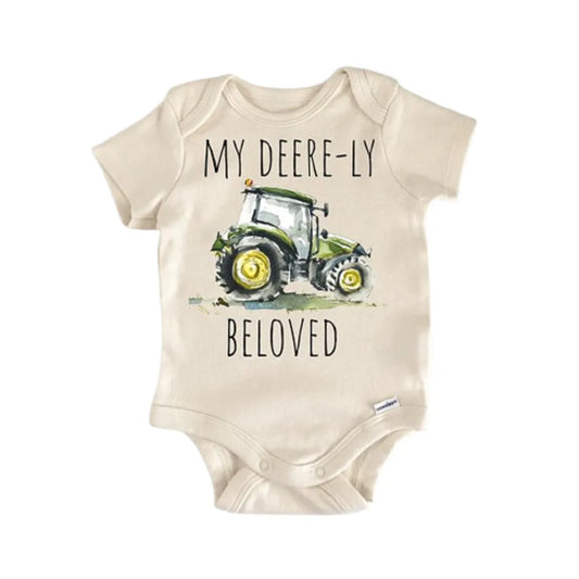 Farmhand Farmer Tractor Newborn Baby Onesie® Onesie®