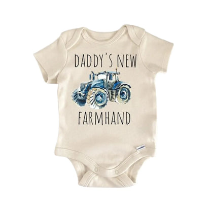 Farmhand Farmer Tractor Newborn Baby Onesie® Onesie®