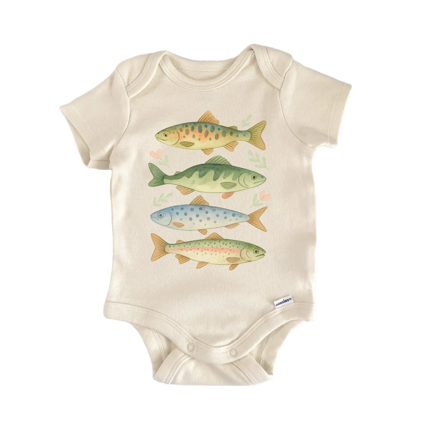 Fishing Fish Retro Baby Gift Baby Bodysuit