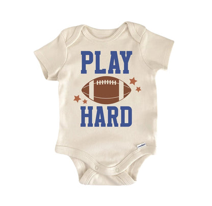 Football Play Hard Newborn Baby Onesie® Onesie®