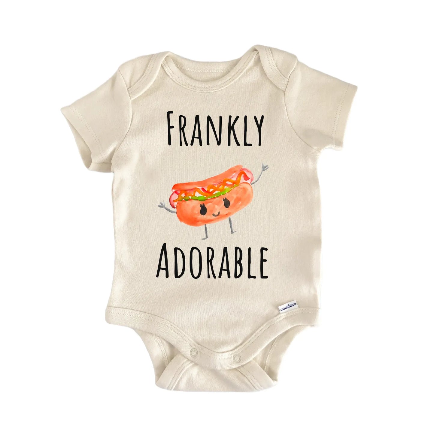 Frankfurter Hot Dog BBQ Grillmaster Newborn Gift Baby Bodysuit