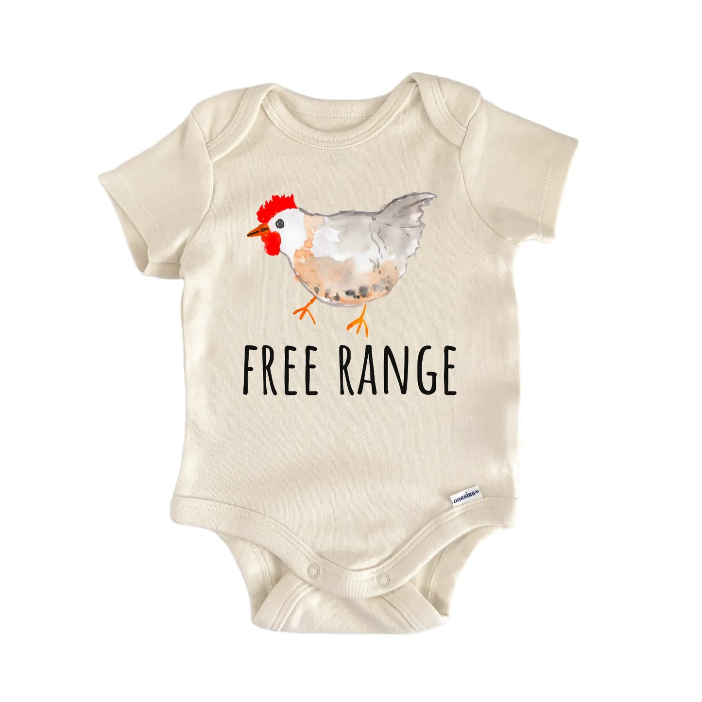 Free Range Chicken Farm Baby Gift Baby Bodysuit