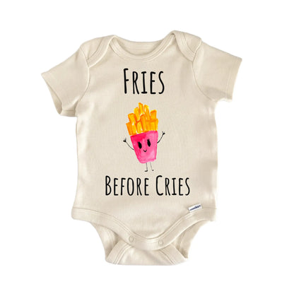 French Fries Cries Fast Food Foodie Baby Gift Baby Bodysuit