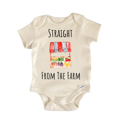 From The Farm Farmers Market Fruit Vegetables Infant Gift Baby Bodysuit
